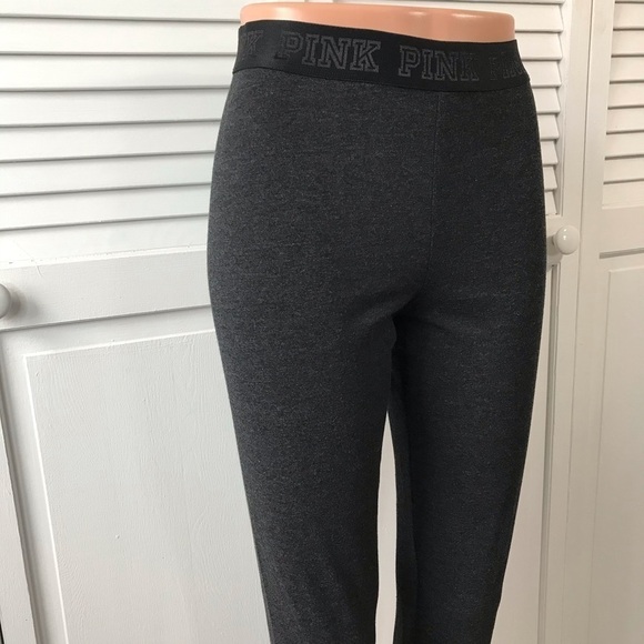 2/$25 PINK VICTORIA’S SECRET Gray Leggings Size Medium - Picture 5 of 6